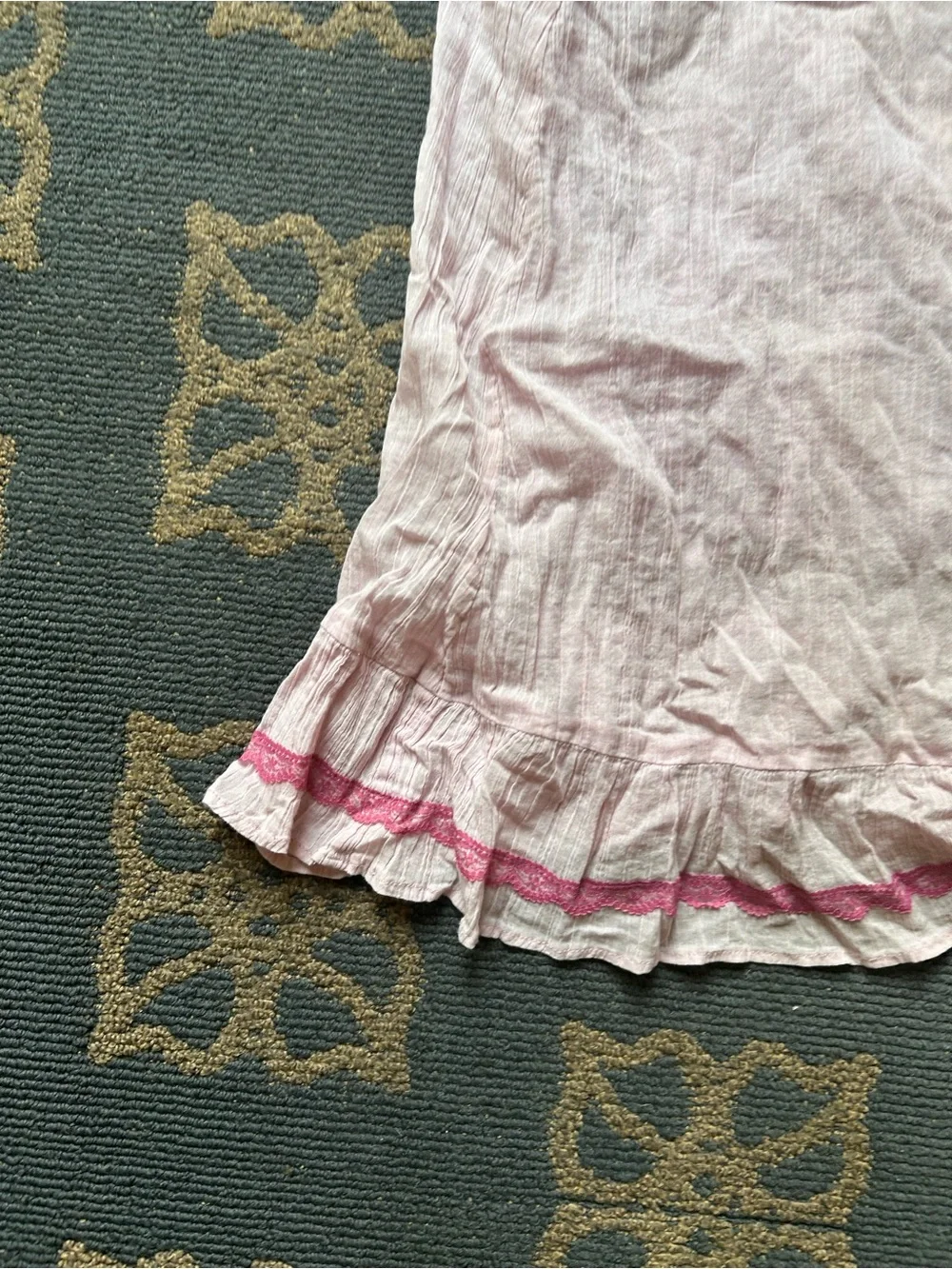 Free People Pale Pink Lace-Trim Slip Dress - Picture 4 of 11